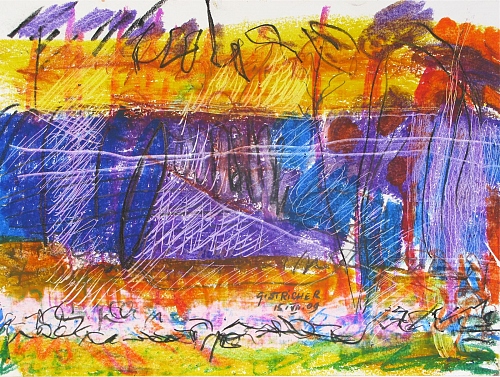 Pastel on paper 21x29,7cm - © Gérard Stricher